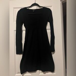 MNG Suit by Mango Elegant Black Long Sleeve Dress